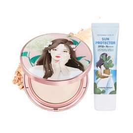 Makeup Helper 메이크업헬퍼 아트 팩트 스위트소피아 25g 화이트닝 톤업 선 프로텍터 (SPF50+/PA++++) 세트 Makeup Helper Art Pact Sweet Sophia 25g Whitening Tone-Up Sun Protector (SPF50+/PA++++) Set