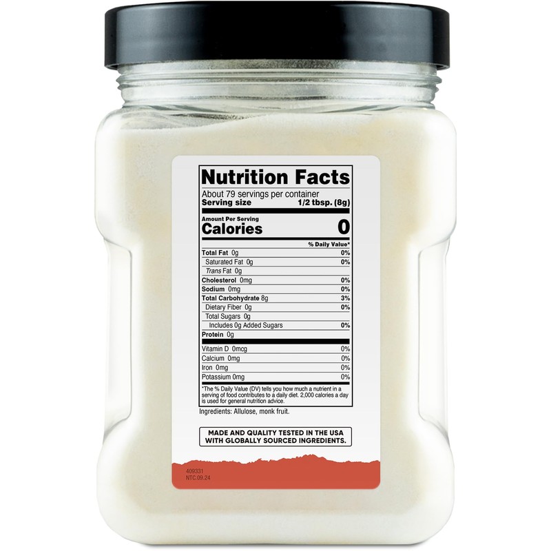 Nutricost Pantry Monk Fruit With Allulose (1.4 Pounds) - Nautral