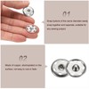 sourcing map 5 Set Sew-on Snap Buttons 10mm Metal Snap