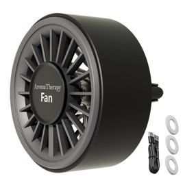 Car Vent Fan - Car Cooling Clip Fan | Scent Decoration with Colorful Light Small Cooler Device for Van Vehicle Pickup RV Truck Room