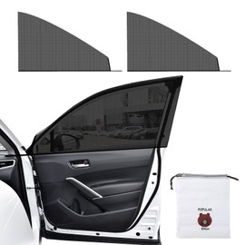 Pack of 2 Sun Protection Car Baby, Car Window Sun Protection Children, with 1 Bear Drawstring Bag, with UV Protection, Effective Privacy Screen, Suitable for SUV Rear Window (Black)