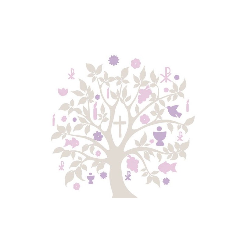 Serviette Ambiente Kommunion/Konfirmation Communion SYMBOLS Motiv 2016 taupe 20 Servietten