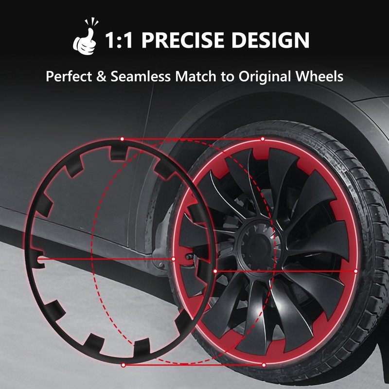 Klutchtech Model Y Wheel Rim Protector, 4 PCS 21 Inches