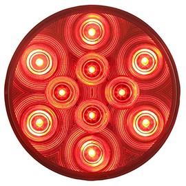 Optronics STL43RBP Red 4" Round Sealed LED Lights