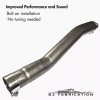 B2 Fabrication 2014-2025 Silverado 5.3L Muffler Delete, Aggressive Sound