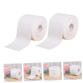 TOVINANNA 2 Rolls Thickened Disposable Cotton Face Towels for Makeup Removal Wet Dry Use Lightweight Cleansing Wipes White for Travel and Outdoor Activities