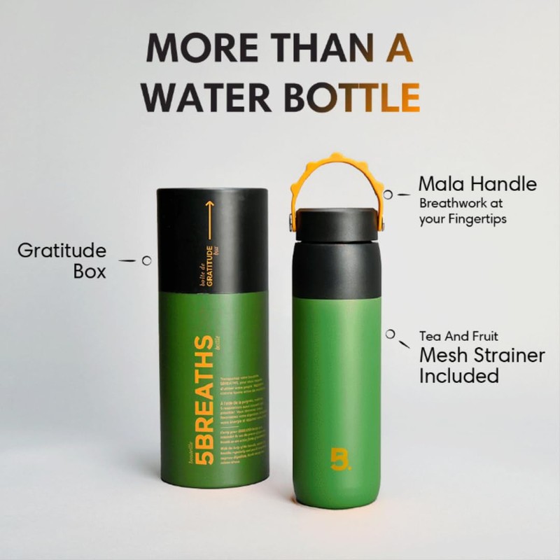 5Breaths Mala - Water Bottle and Thermos - Insulated Stainless