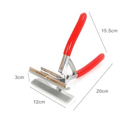 QDS Large Premium 120mm Canvas Pliers Wide Metal Artists Stretching Framing Clamp Tool, Silver, Red