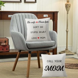 JoyrnalK Gifts for Son Daughter from Mom - Son Daughter Gifts from Mom 18x18 Throw Pillow Cover Pillowcase Gag Birthday Graduation Christmas Valentines Day for Sons Daughters 2PCS