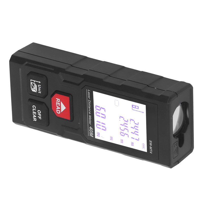 Laser Distance Meter Millimeter Level Accuracy 40m Range Red Light