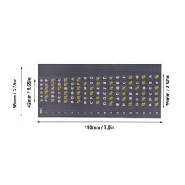 Guitar Fretboard Note Card Stickers for Acoustic Electric Guitars, Help Learn Chords, Scales and Notes, Accurate and Reliable Mini Chord Table