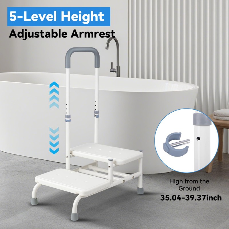 Step Stool with Handle - Heavy Duty Step Stool with