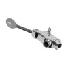 Faucet Foot Pedal Valve Silver Stainless Steel Water Saving Floor
