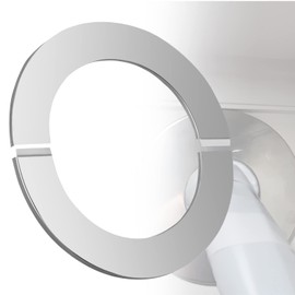 Pipe Collar Rosette Stove Pipe Wall Rosette 100 mm Wall Rosette Two-Piece Stainless Steel Diameter 101 mm Hole Diameter / Edge 25 mm