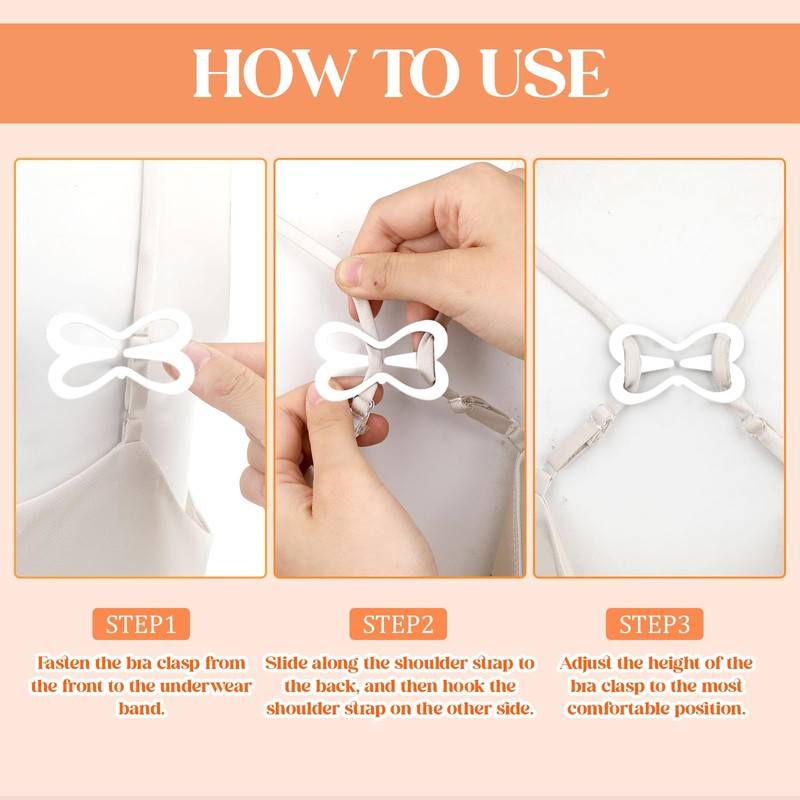 Molain Bra Strap Clips, 16Pcs Bra Clips to Make Racerback-Bra