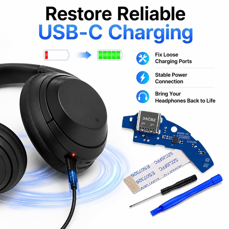 USB C Charging Port Replacement Kit for Sony