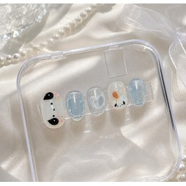 Meng ICE[Handmade Nail Tips] - Stiletto / 멍ICE[수제네일팁] - 스틸레토