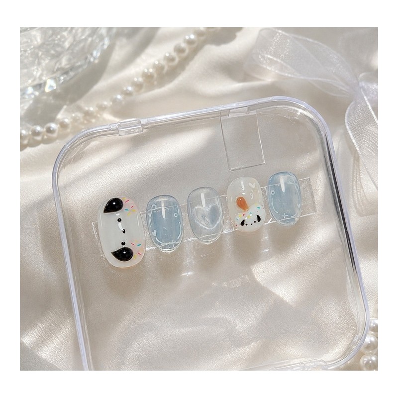 Meng ICE[Handmade Nail Tips] - Stiletto / 멍ICE[수제네일팁] - 스틸레토