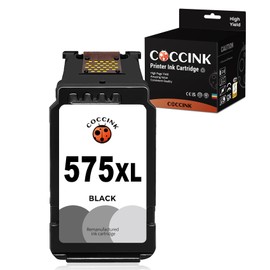 COCCINK PG-575 XL (1 Black) Remanufactured Printer Cartridges Replacement for Canon 575XL for PIXMA TS3550i TS3551i TR4750i TR4751i Printer