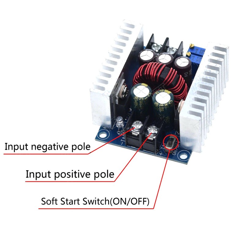 20A 300W Step Down Buck Power Adjustable DC-DC Converter
