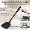 Onader Silicone Cooking Utensils Set, 10 Pieces Black Kitchen Utensils