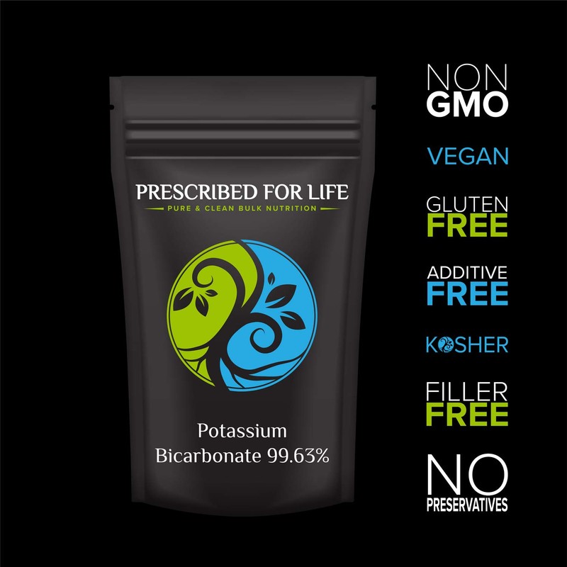 Prescribed for Life Potassium Bicarbonate Powder, Pure USP & Food