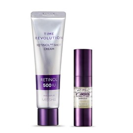 Missha Time Revolution Retinol 500 Shot Cream + 500 Shot Ampoule / 미샤 타임 레볼루션 레티놀500샷크림+500샷앰플