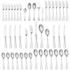 KINGSTONE 45 Piece Silverware Set for 8 with Serving Utensils,