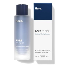 HERO COSMETICS Solución Exfoliante Para Puntos Negros Pore Release, Tónico Con 2% De Ácido Salicílico Con Aha Y Pha, 100 Ml