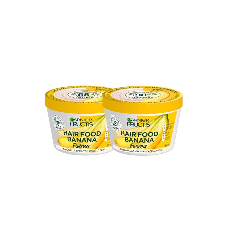 Kit Garnier Fructis HairFood Banana mascarilla para cabello débil 2Pack