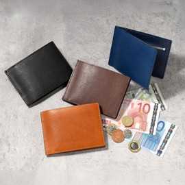 Milagro CA-MB-677 Bifold Wallet, Coin Pocket, Italian Oiled Leather (Men's Wallet, Bifold Wallet, Bifold Wallet, Thin, Slim, Coin Purse, Bill Compartment, Card, Leather, Leather, brown (light brown)