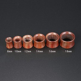 Black Wood Tunnel Gauges Stretcher Expander Brown Ear Gauges Clogged Ears Wood Plugs Ear Stretching Kit Ear Plugs Tunnel Sandalwood, Wood