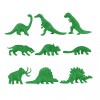 TimMee Processed Plastic Prehistoric Dinosaur Caveman Tim Mee Dino Figures