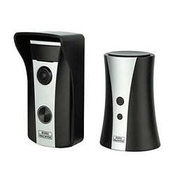 Burg-WÄCHTER WLAN Video Door Intercom, Electronic Door Viewer with Bell, Camera and Monitor, 5 m Night Vision, HD, Door eGuard DG 8500, Black/Silver
