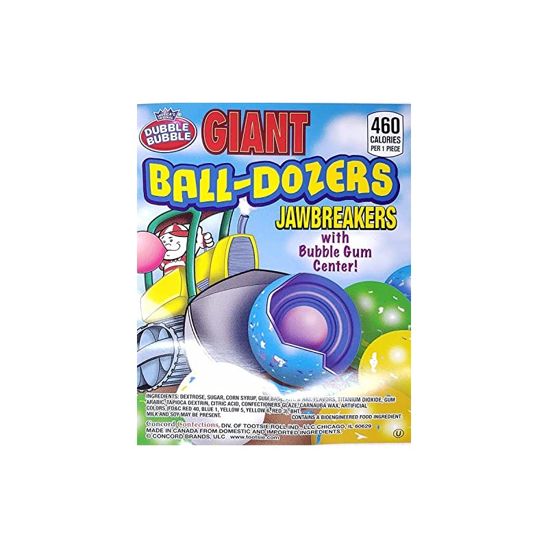 Candy Retailer Jawbreakers (Giant with Bubble Gum Center, 1 Lb)