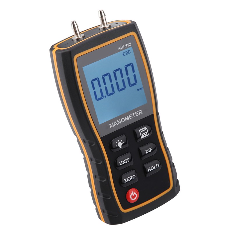 SW‑512B High Accuracy Digital Differential Pressure Gauge Air Pressure Meter