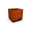 PLANTERCRAFT Corten Steel Metal Planter Box, Square & Cube Sizes,