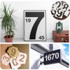 8Inch 0-9 Large Number Stencils Set,10Pcs Reusable Painting Number Templates,