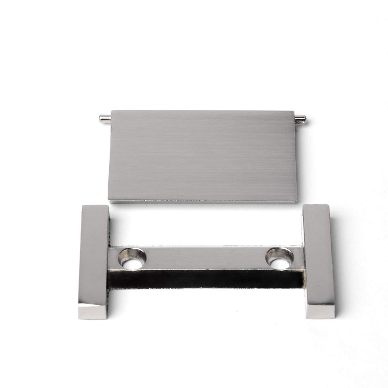 5 Pack - Brushed Nickel Recessed Sliding Door Handle Covered