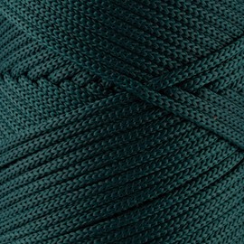 Sensy - Cuerda de poliéster de 3 mm, 131 yardas, 100 % polipropileno, cuerda de macramé, cuerda de ganchillo de 3 mm, cuerda de macramé, hilo de ganchillo para regalo para tejer (verde bosque)