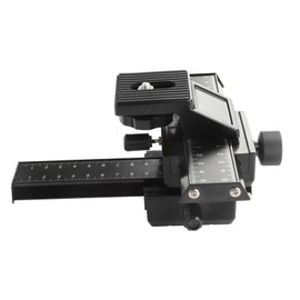Macro Focusing Rail Slider 4 Way Magnesium Aluminum Alloy Close Up Shooting Slider with 1/4 Inch Screw Hole
