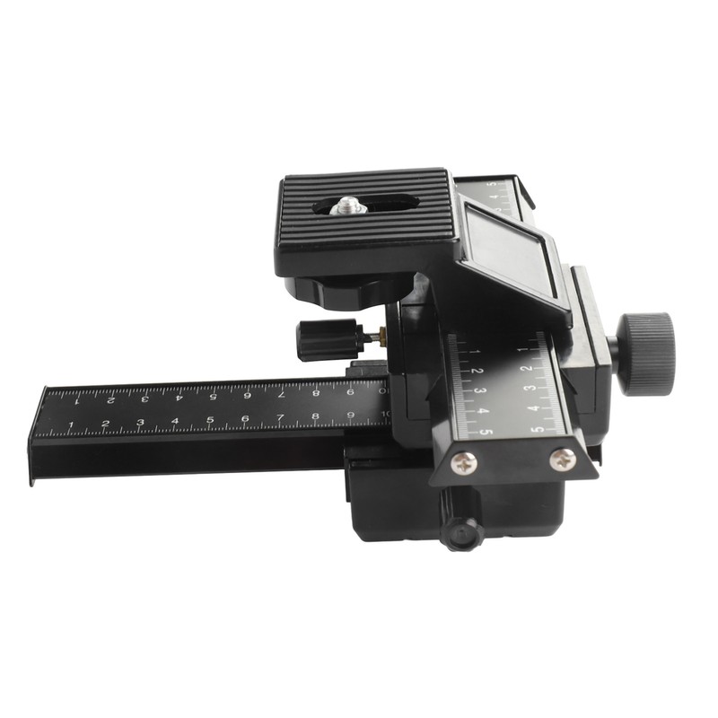 Macro Focusing Rail Slider 4 Way Magnesium Aluminum Alloy Close