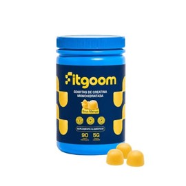 Fitgoom Gomitas de Creatina Monohidratada 5g | 90 Gomitas 30 Porciones | Sin Azúcar Sin Gluten | Soporte Cognitivo y Físico | Fuerza Músculo y Enfoque