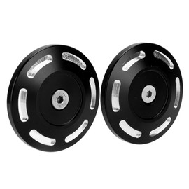 Pair Motorcycle Frame Hole Cover Aluminium Alloy Replacement for S1000XR 2015‑2020Black