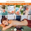 MINGJISHIYE Hot Stone Massage Set, 20 Pieces of Basalt Massage