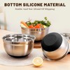 Inmorven Mixing Bowls With Lids Set, Airtight Lids, 6 piece