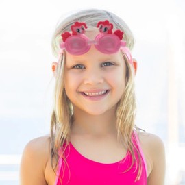APOSITV Swimming Goggles, Kids, Cute, Underwater Glasses, Kids Swimming Goggles, Crab, Shark, Mermaid Goggles (Unicorn)