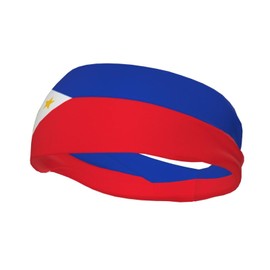 Cute Philippines Flag Sports Headband & Sweatband Hairband for Women Men for Running,Cycling, Yoga,Hiking
