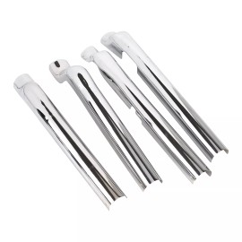 Unbranded Rear Swingarm Tube Covers Chrome For Harley Softail Classic FLSTC FXSTC FXSTB