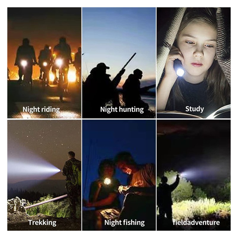 Small Flashlight USB Rechargeable 5 Modes 1000LM Waterproof Compact Mini